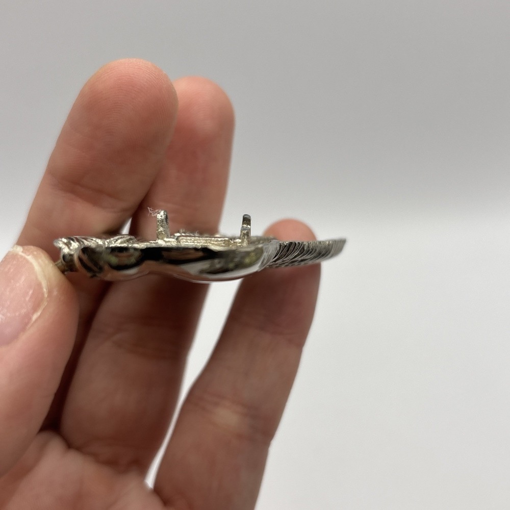 John Hardy Silver Tone Dove Scarf Clip- Damaged - Picture 5 of 6